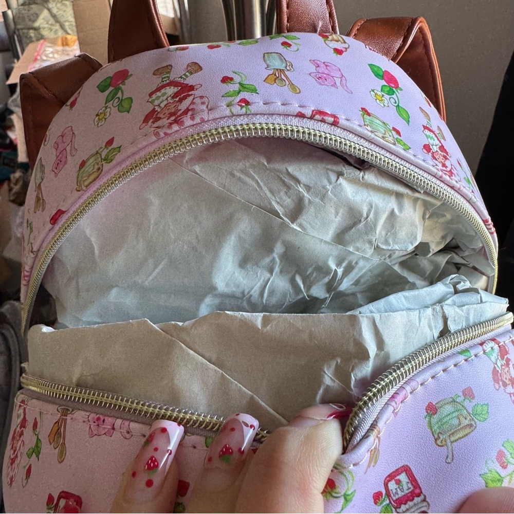 Strawberry Shortcake Women's Backpack - Pink and Brown - Picture 3 of 6